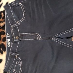 Warehouse one dark boot cut jeans